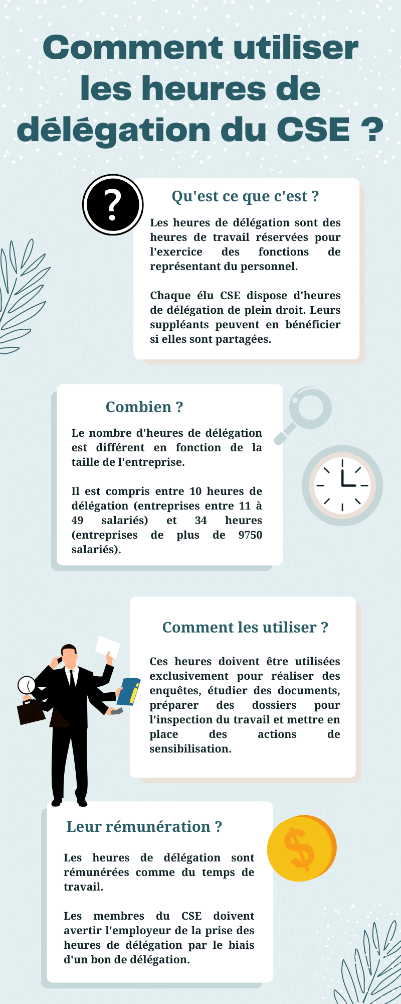 Comment utiliser les heures de délégation du CSE ?