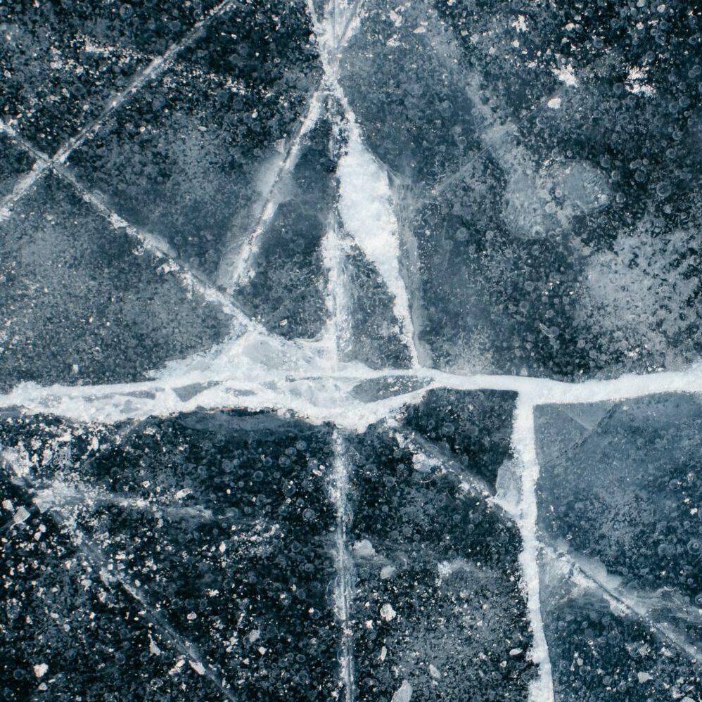 trottoir verglacé